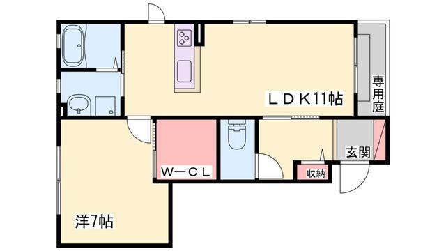 加東市喜田アパート 間取り図画像