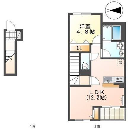 ラ・プレールI（202） 間取り図画像