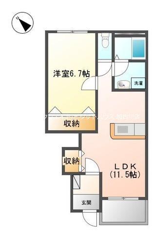 シルフィード三木 間取り図画像