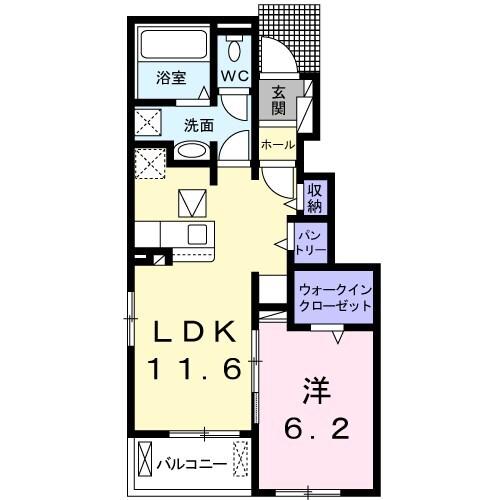 カーサ・デル・ソーレ 間取り図画像