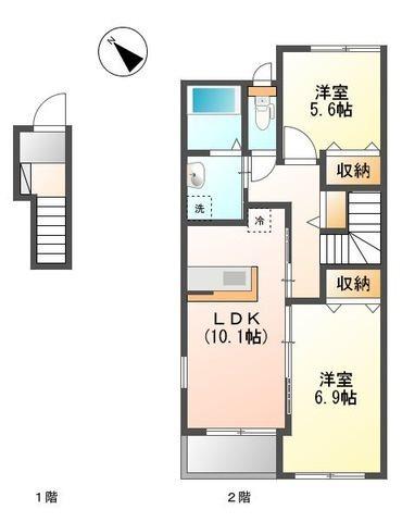グランディール（205） 間取り図画像