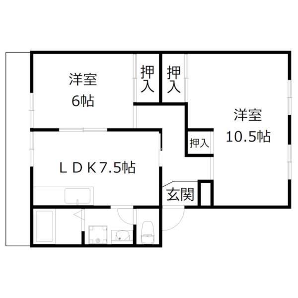 浜の宮ローレルハイツ1棟 間取り図画像
