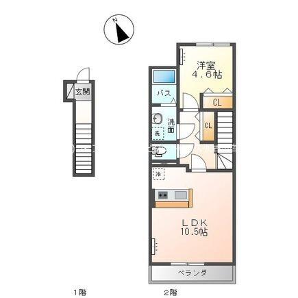 シャイン　ハートII 間取り図画像