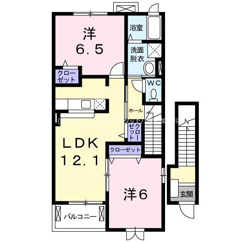 グランディールI-A 間取り図画像