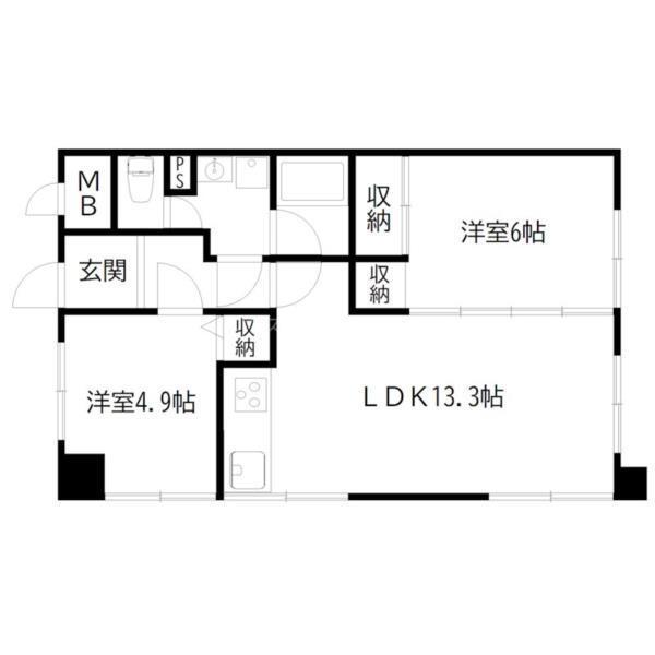 インタービレッジ高砂 間取り図画像