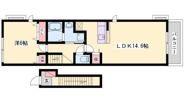 カーサ・デ・北在家 間取り図画像
