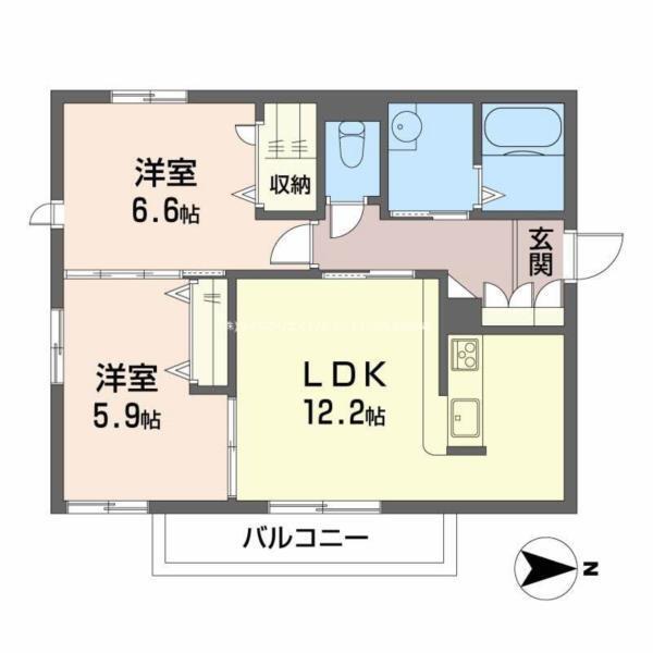 パラドール野口（301） 間取り図画像