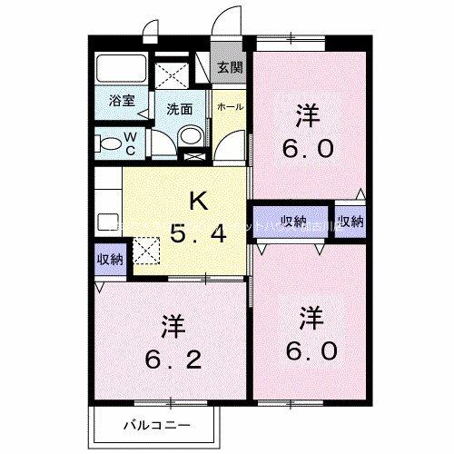 エスポワール21Ａ 間取り図画像