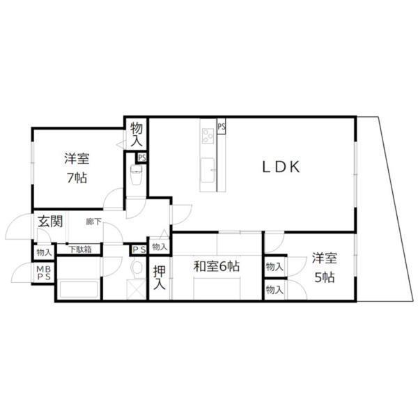 ライオンズマンション東加古川 間取り図画像