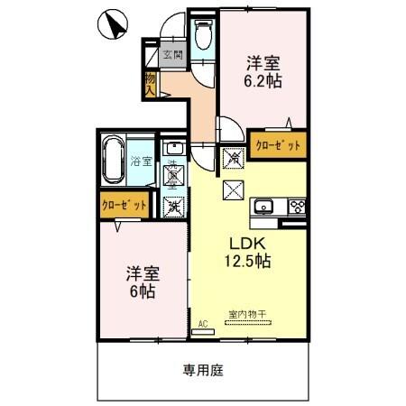 加古川市加古川町稲屋アパート 間取り図画像