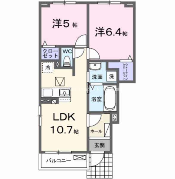 ジョイパレス 間取り図画像