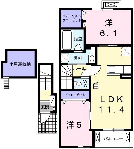 プロムナード弐番館 間取り図画像