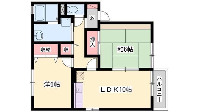 リバーコート（101） 間取り図画像