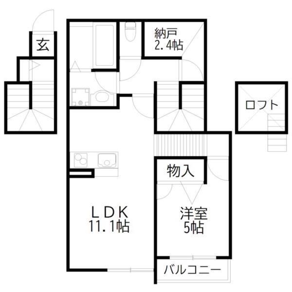 Belle Lead加古川　イチョウ並木 間取り図画像