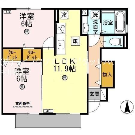 リシェスコート 間取り図画像