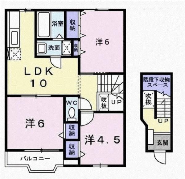 クレール 間取り図画像