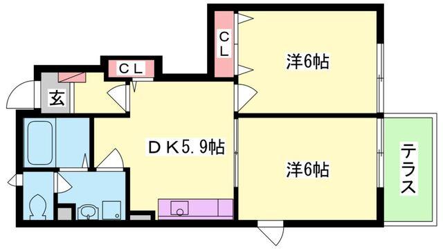 サン　フェスタＢ（103） 間取り図画像