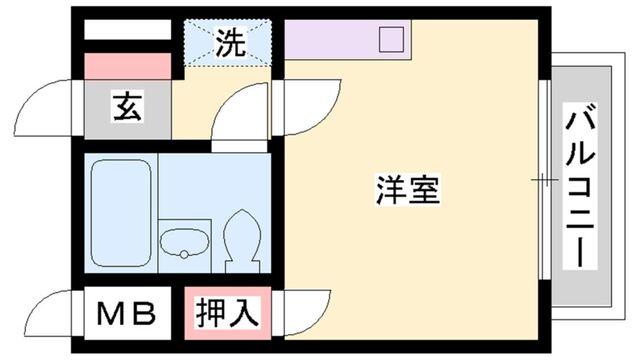 マンション　クレール 間取り図画像