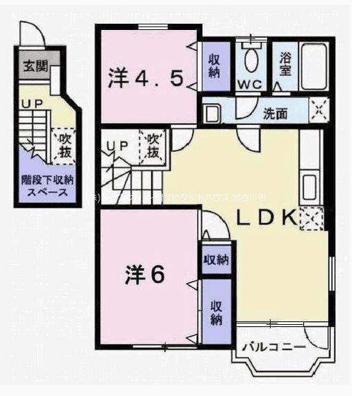 クールブラーシェＢ（201） 間取り図画像