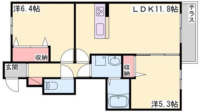シャーメゾンガーデンズ惣盛　Ｃ棟（101） 間取り図画像