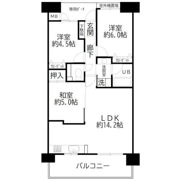 マーレ加古川駅前タワー 間取り図画像