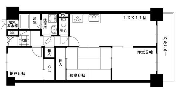 グランコート加古川南 間取り図画像