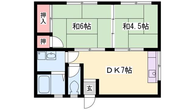 サンハイツ浜の宮（Ｄ） 間取り図画像