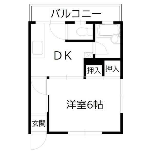 リバティ尾上　2F 間取り図画像
