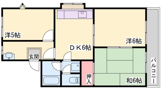 ホリデーハイツ 間取り図画像