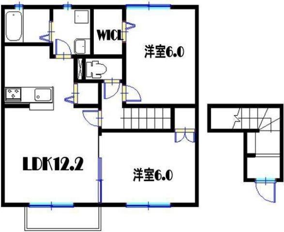 カーサドマーニ 間取り図画像