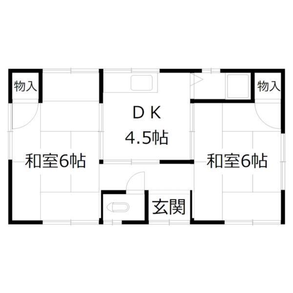 今福・平屋 間取り図画像