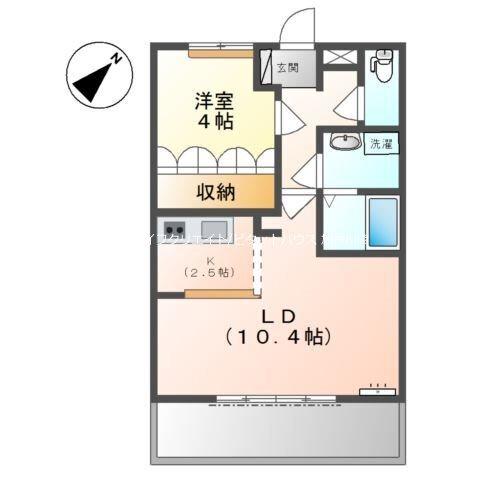 パルティーダOrii（102） 間取り図画像