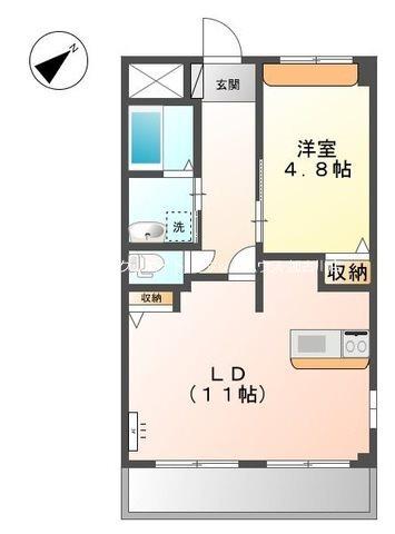 スカイ　アイビー（201） 間取り図画像