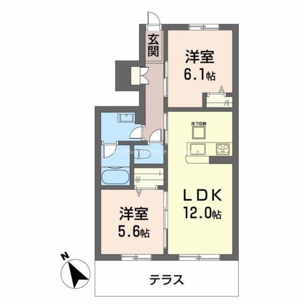グランステージ曽根（101） 間取り図画像