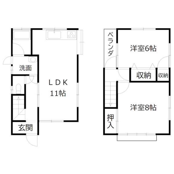 柳田邸（口里） 間取り図画像