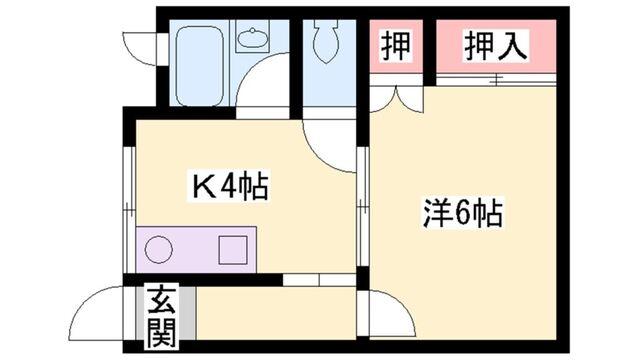 リバティ浜の宮（B） 間取り図画像