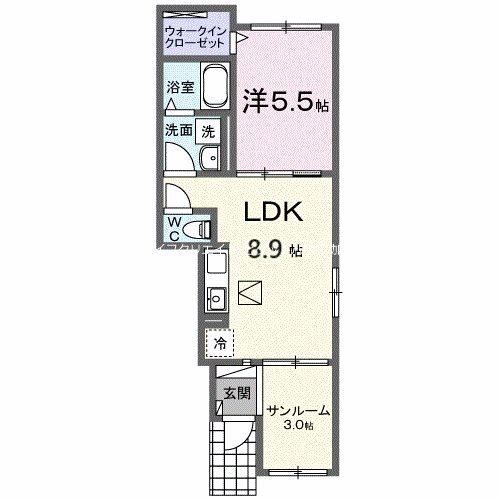 モンレーヴみのり 間取り図画像