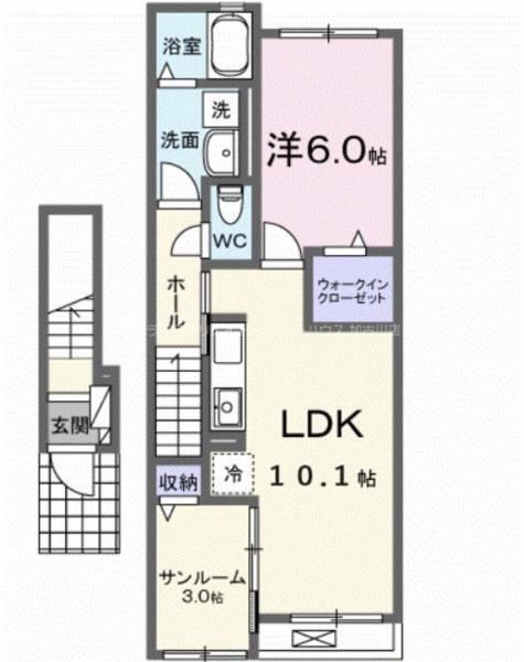 モンレーヴみのり 間取り図画像