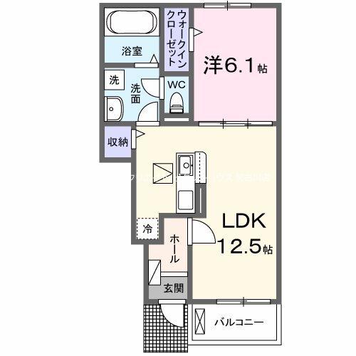 プロスペリテV　Ａ棟 間取り図画像