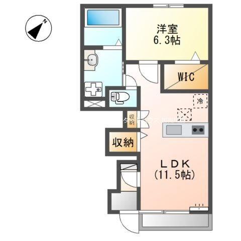 パインフォレスト浜の宮II 間取り図画像