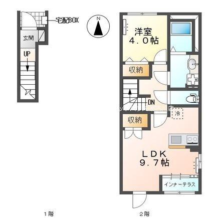 高砂市米田町米田新築アパート 間取り図画像