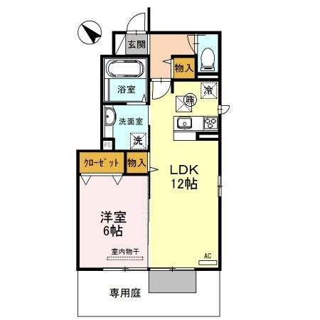 サンセール加佐　B棟 間取り図画像