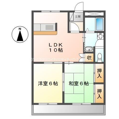 ネオパリエＡ 間取り図画像