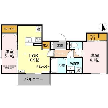 メゾン　ド　ソルテ　Ａ棟 間取り図画像