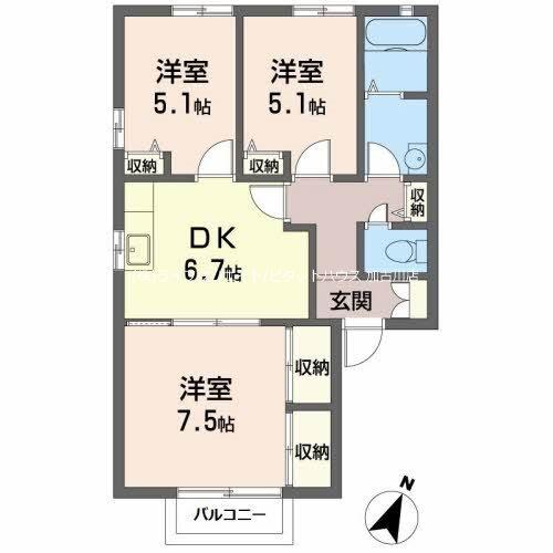 エスペランサ今市 間取り図画像