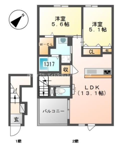 グレイスコート 間取り図画像