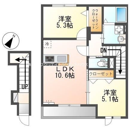 ＮａｇｉｓａｌｌｅII（ナギサーレII） 間取り図画像