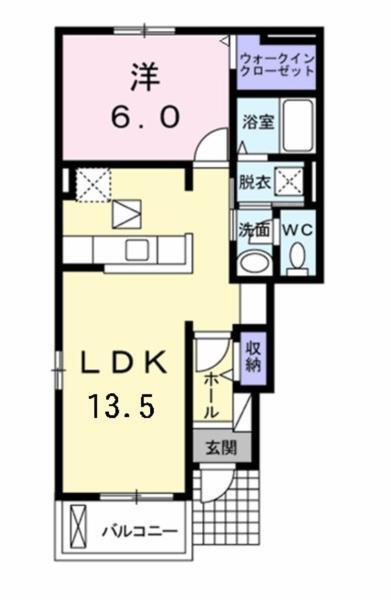 コンフォート　ショコラ（101） 間取り図画像