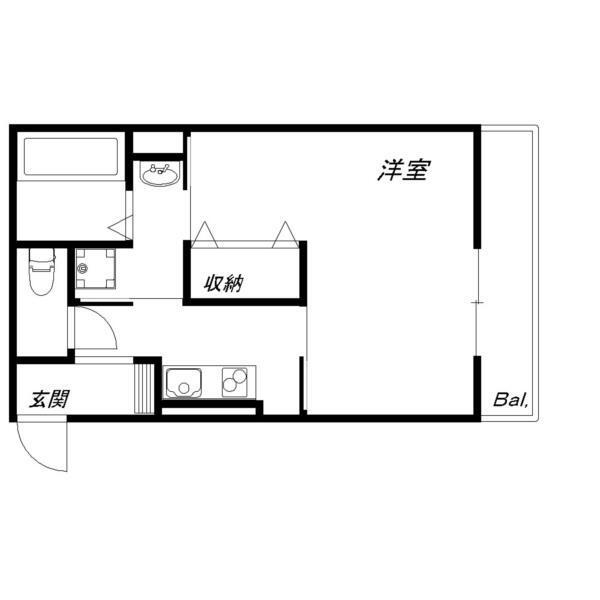 ヴィラナリー加古川（201） 間取り図画像