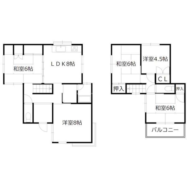 加古川市東神吉町出河原戸建 間取り図画像